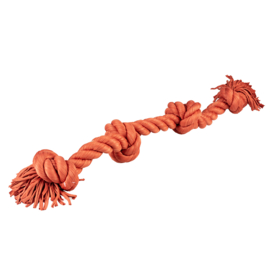 Duvo+ honden kauwspeelgoed Sweater touw met 4 knopen Rood 74cm