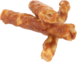 SNACK ZERO RAWHIDE STAAFJES MET KIP & PINDAKAAS