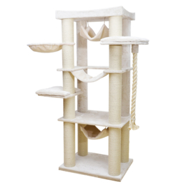 Ebi - Krabpaal - Kat - Krabpaal Cambridge 80x60x197cm Creme -