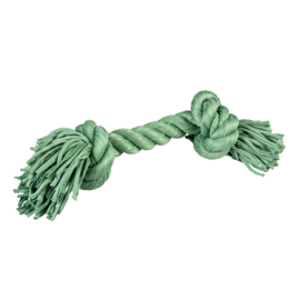 Duvo+ honden kauwspeelgoed Sweater touw met 2 knopen groen 40cm