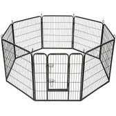 Premium Puppyren - Zwart - 640 CM | 120 CM Hoog