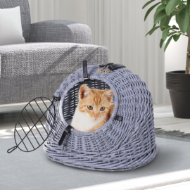 transportmand transportbox voor katten honden, 47 x 35 x 35 cm