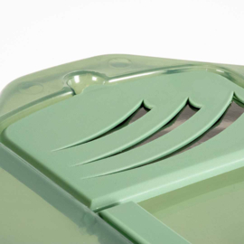 Kattentoilet prism transparant/groen M - 38x56x40cm