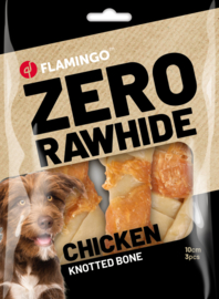 SNACK ZERO RAWHIDE GEKNOOPT BEEN MET KIP