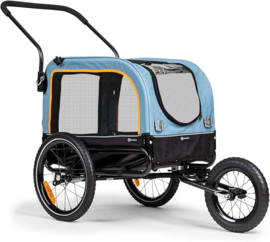 Hondenaanhanger & Hondenbuggy Blauw Zwart
