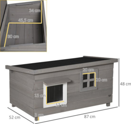 kattenhuis  - Nolan 87L x 52B x 48H cm