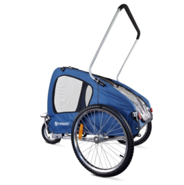 Hondenfietskar Streamline - Met Jogger Functie en Draaibaar voorwiel - Opvouwbaar - Blauw