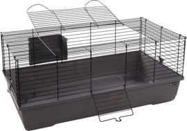 Flamingo Mobi - Kooi Knaagdier - Cavia- En Dwergkonijnenkooi Mobi S Grijs 75x47x40cm