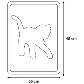Kattenbakmat Rosie Fuchsia 35x48cm
