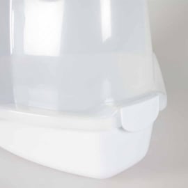 Kattentoilet prism transparant/wit M - 38x56x40cm