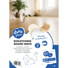Duvo+ Krabplank wave beige 55x28x18cm