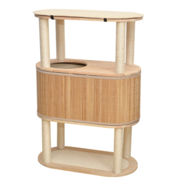 Ebi - Krabpaal - Kat - Krabpaal Bamboe Tori 113 78x39x113cm Beige