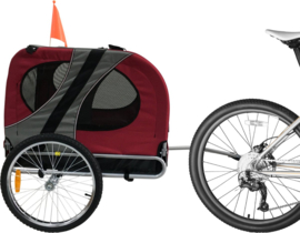 Hondenfietskar Original opvouwbaar  L rood