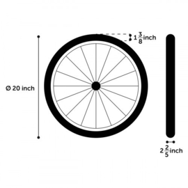 Flamingo Hondenfietskar Remco Grijs / Zwart Speciaal voor de elektrische fiets / E-Bike 80x57x64cm