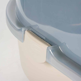 Kattentoilet eclipse transparant/grijs M - 38x56x40cm
