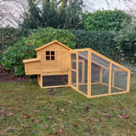 Kippenhok Woods met ren Premium