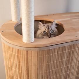 Ebi - Krabpaal - Kat - Krabpaal Bamboe Tori 113 78x39x113cm Beige