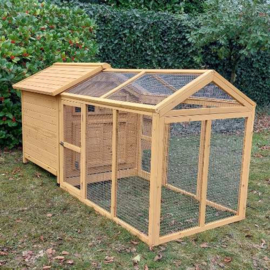 Kippenhok Forrest Premium met ren - 224x26,5x108cm.