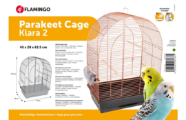 Flamingo Vogelkooi Klara 2 Zwart/Koper