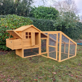 Kippenhok Woods met ren Premium