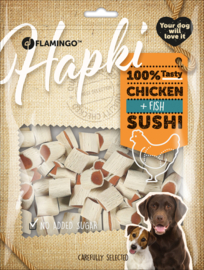 HAPKI SUSHI ROLLETJES MET KIP & VIS 400gram