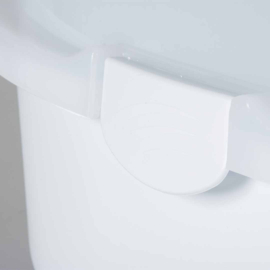 Kattentoilet eclipse transparant/wit L - 56x70x46cm