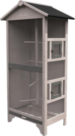 Voliere Nevada cottage Grijs - Grijs - 66 x 45 x 158 cm