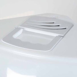 Kattentoilet prism transparant/wit M - 38x56x40cm