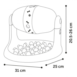 Snackverdeler Bent 31 x 25 x 20,5 - 26 cm