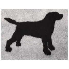 Vet Bed Xtra Soft  Labrador Zwart   100 x 150 cm