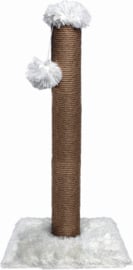 Krabpaal Fluffy Big Pole - wit- 39 x 39 x 80 cm