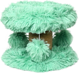 Krabpaal Fluffy Lycia - groen- 25 x 25 x 20 cm