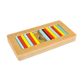 Slide `n snack puzzle - rechthoek 28,5x15x3cm meerkleurig