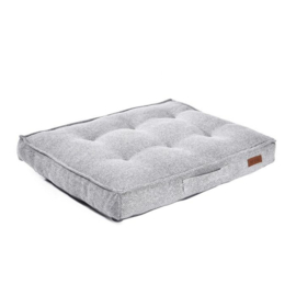 Hondenkussen Hondenmatras Zacht Fleece - 90 x 75 cm Grijs