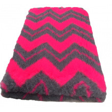 Vetbed ZIG ZAG - Antraciet  fuchsia  vanaf