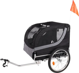Flamingo FIETSKAR TYBALT ZWART & GRIJS 76x57x65,5CM