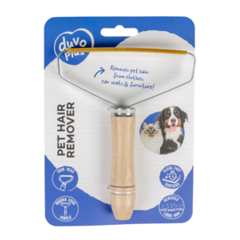 Duvoplus - Hond - Anti-haar Borstel In Ijzer 15,5x12,5x2,5cm Beige