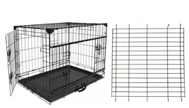 Hondenbench Excellence met Schuifdeur 107L× 71W × 79H CM +Tussenschot