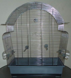 Vogelkooi Donna  Grijs/Chroom