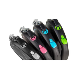 FLEXI ROLLIJN BLACK DESIGN - BREDE BAND - ZWART & GROEN TOT 25KG
