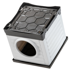Ferplast - kattenhuis - kattenhok - slaaphuis - Huisdierhuis - Huisdierenvilla - 38,5 x 43 xh 38,5 cm