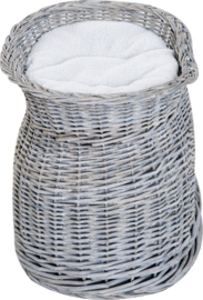 kattenbed kattengrot kattenmand met 2 kussens 56 l x 37 b x 40 h cm
