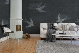 Rebelwalls CONCRETE ART SWALLOW (2 colors)