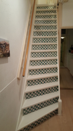 Stairs Mosaic green or dark blue