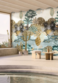 Wallpanel ARUBA CELADON/MORDORE