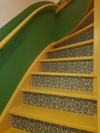 Stairs Mosaic Ocre Green