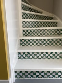 Stairs Mosaic green or dark blue