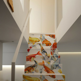 Stairs sticker KOI