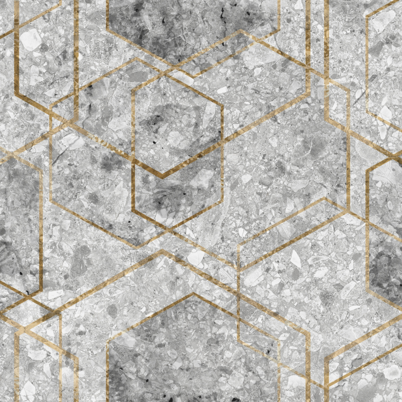 PB022 - Granite Hexagon - PuckB