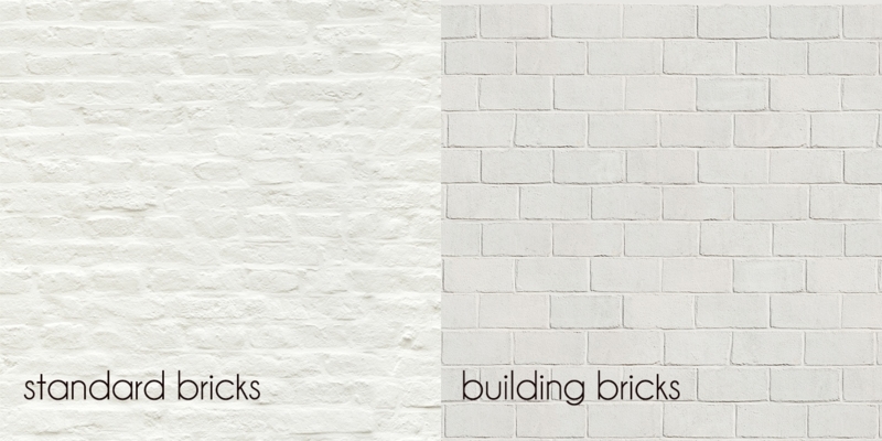 1443 - White bricks painted (2 designs)